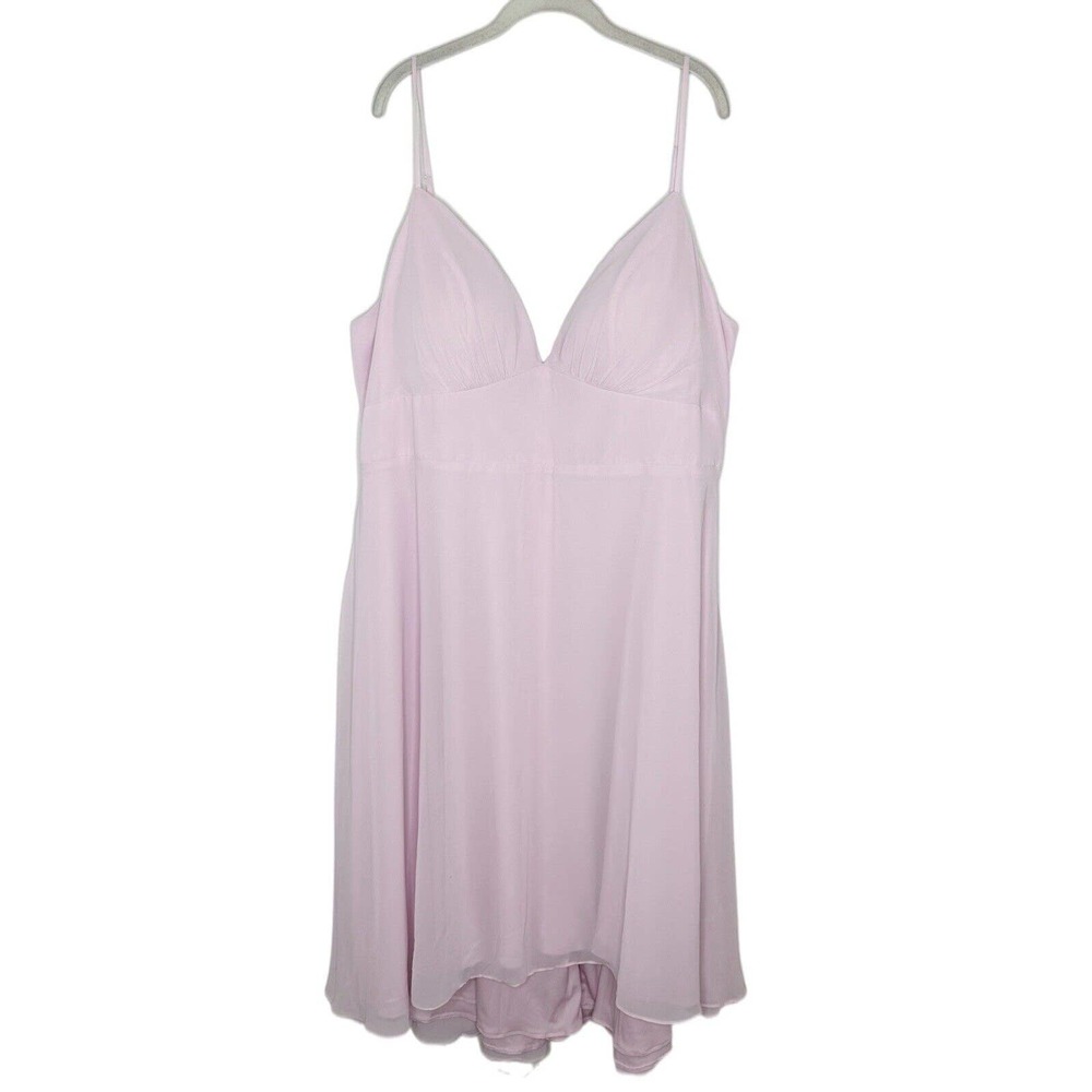 Dear Cleo Bridesmaid Light Pink Sweetheart Knee Length Dress Plus Size 24 New